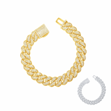 12mm Diamond Cuban Bracelet