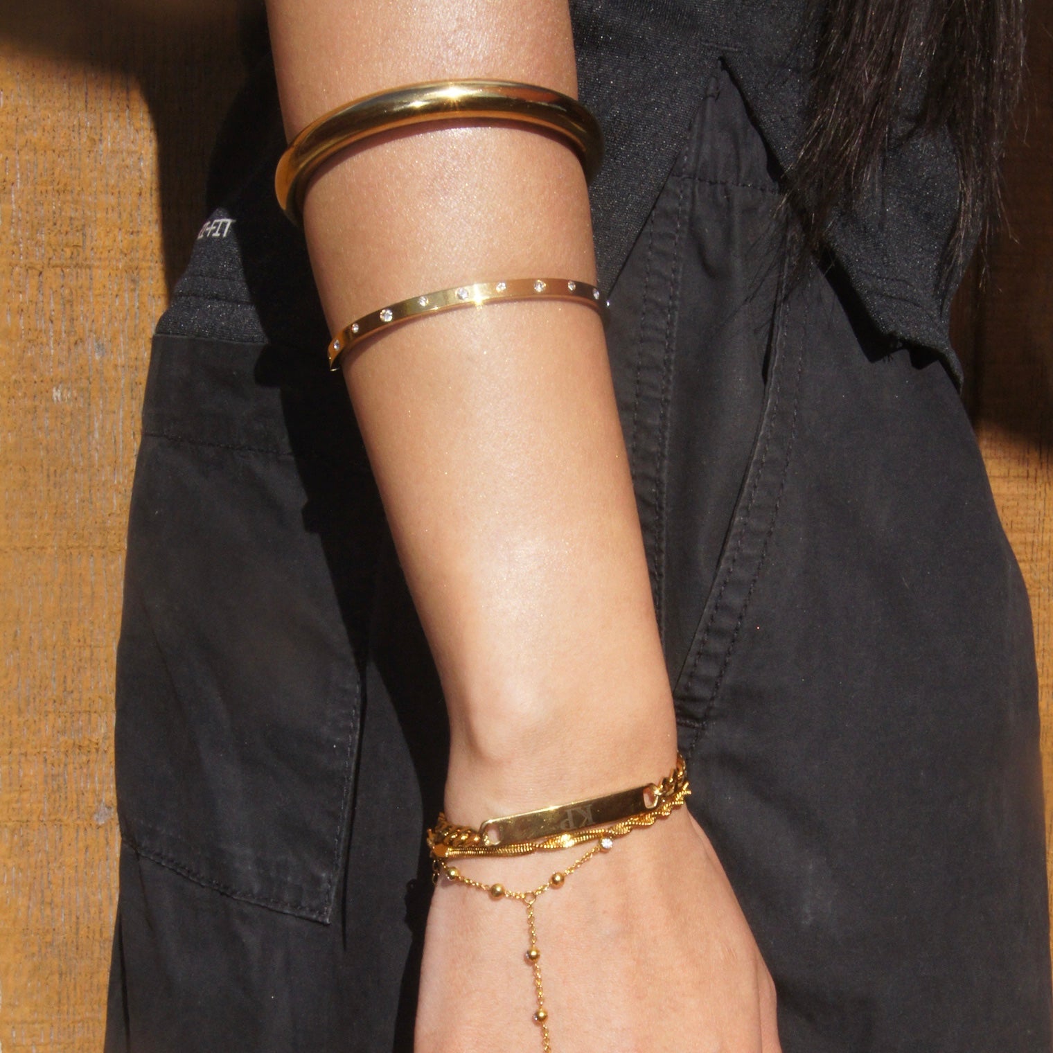 Scattered Diamonds Bangle