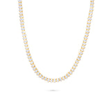Oval Diamond Tennis Chain Necklace
