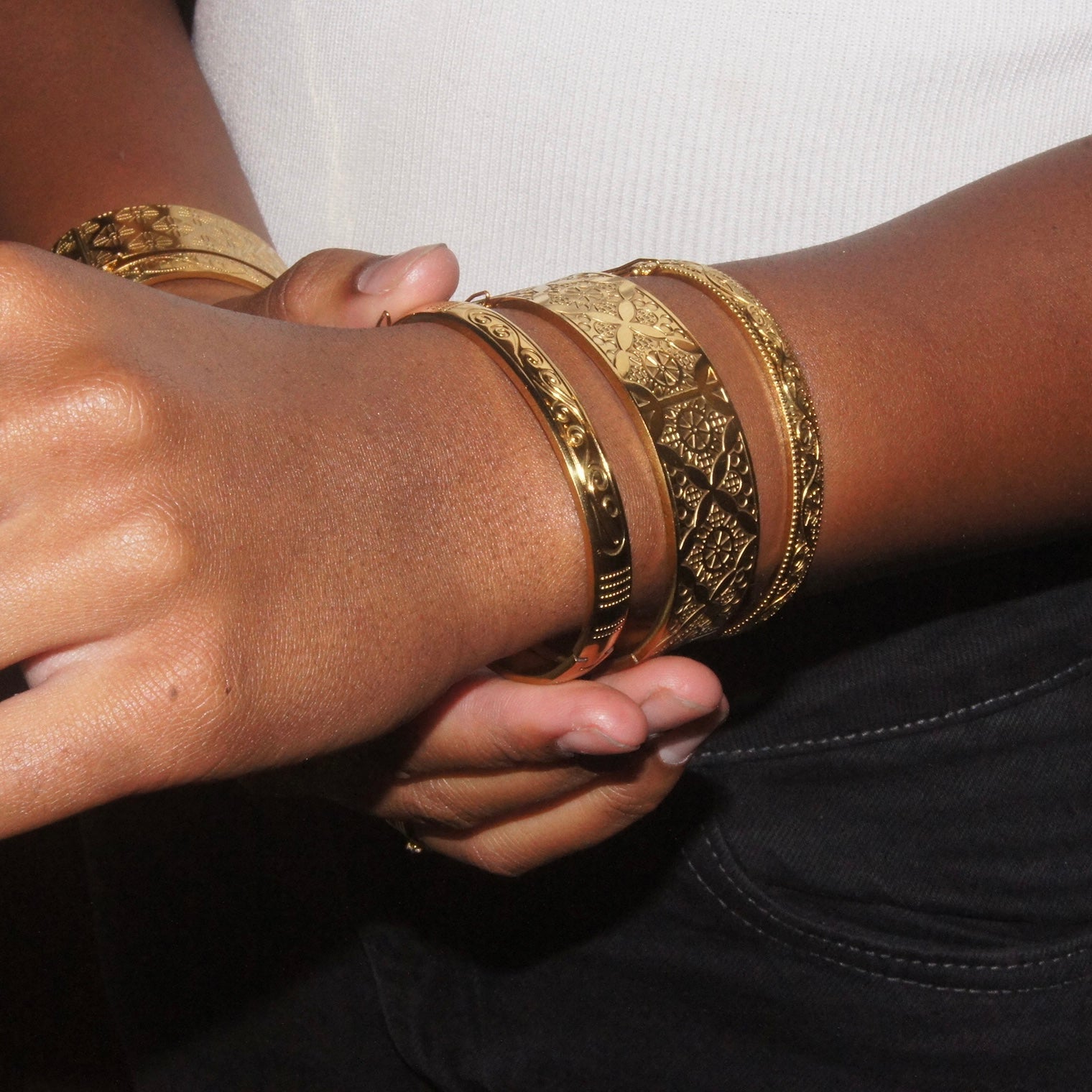 Bangle Design Clip Thick Patterned Clip-On Bangles – Diy Drip