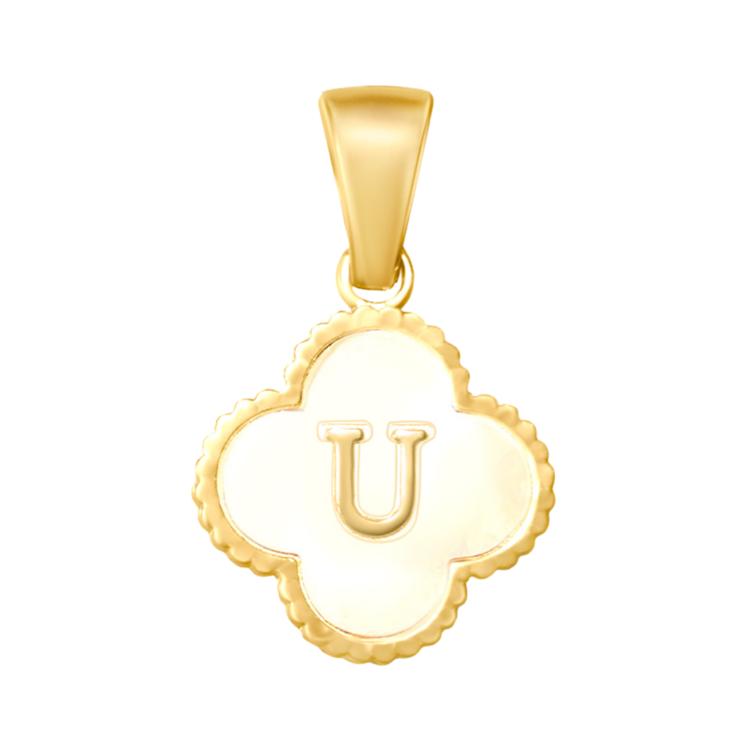 Reversible Initial Flower Charm