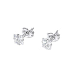 Silver Square Diamond Studs
