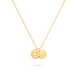 Double Coin Pendant Necklace