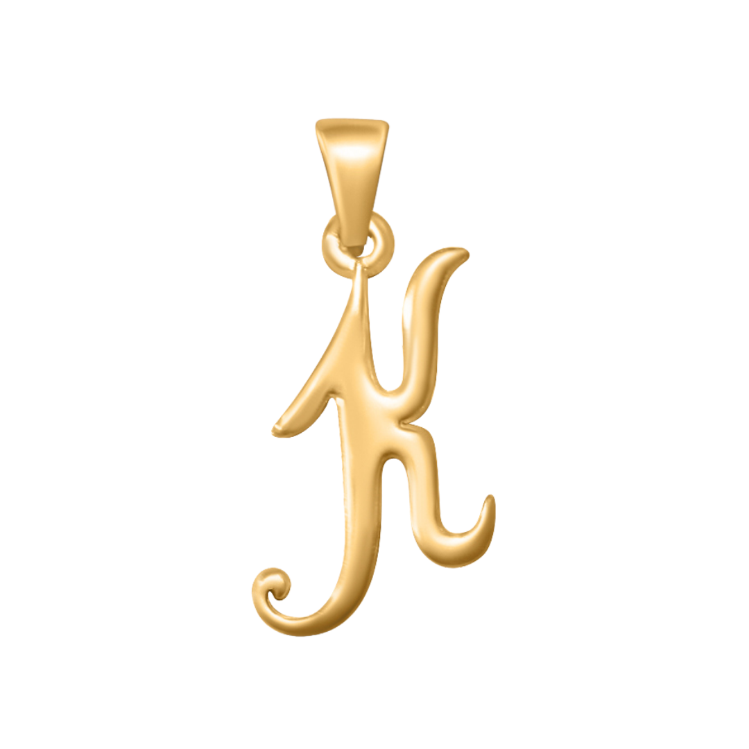 Large Cursive Letter Charms
