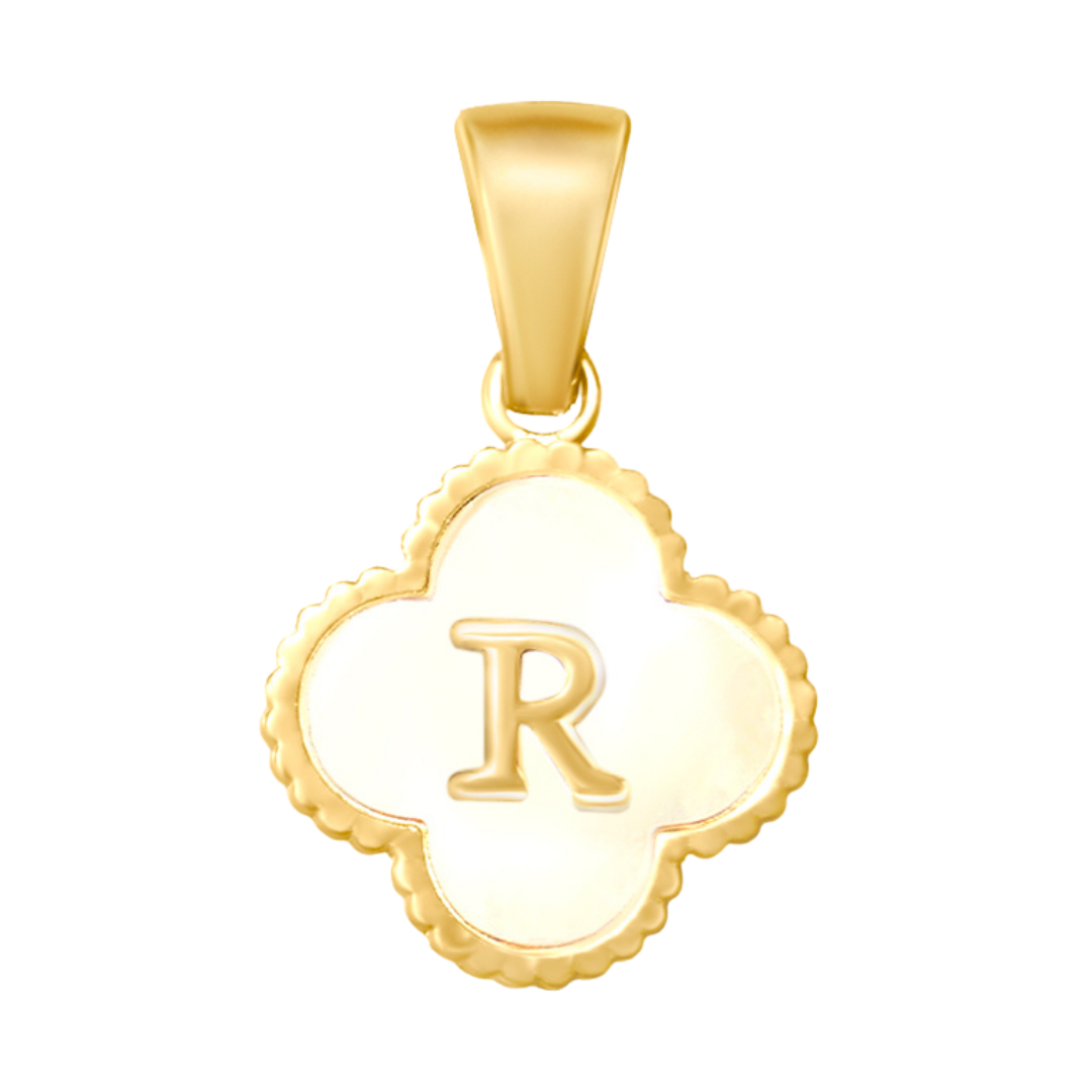Reversible Initial Flower Charm
