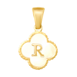 Reversible Initial Flower Charm