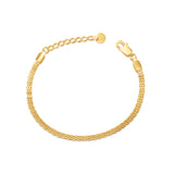 Mesh Knit Link Chain Bracelet