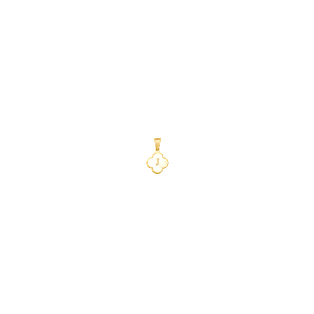Reversible Initial Flower Charm