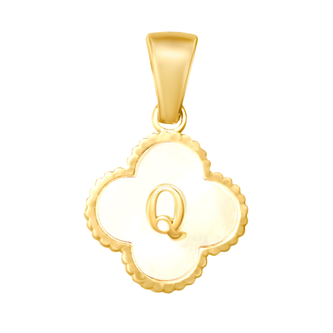 Reversible Initial Flower Charm