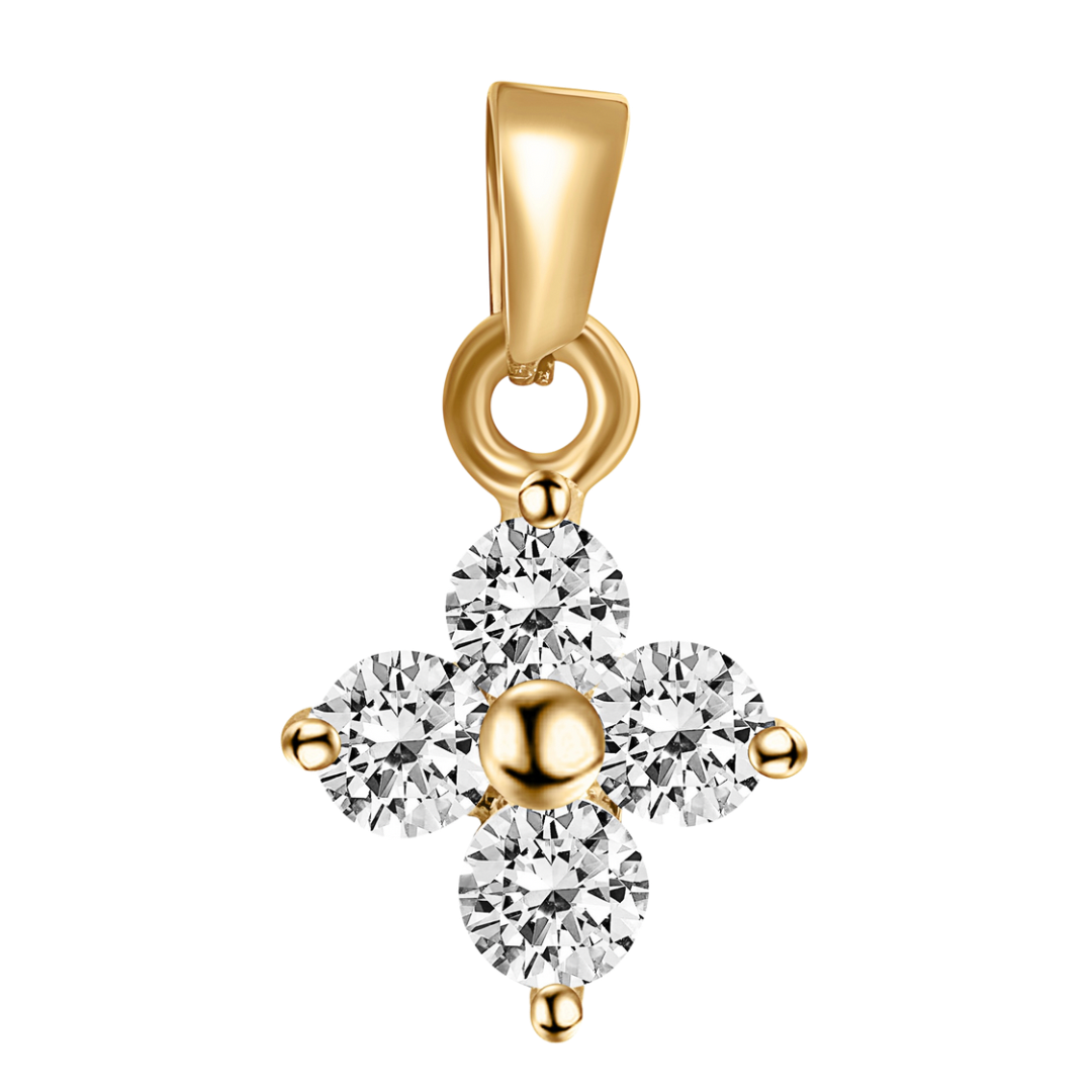 Diamond Clover Charm