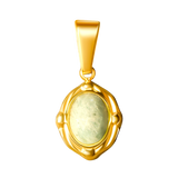 Gold Framed Green Charm