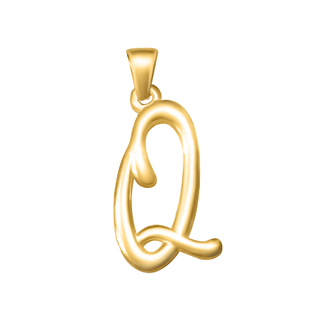 Large Cursive Letter Charms