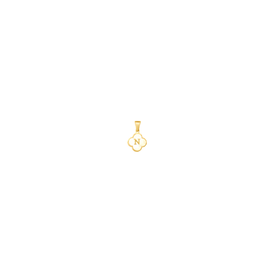 Reversible Initial Flower Charm
