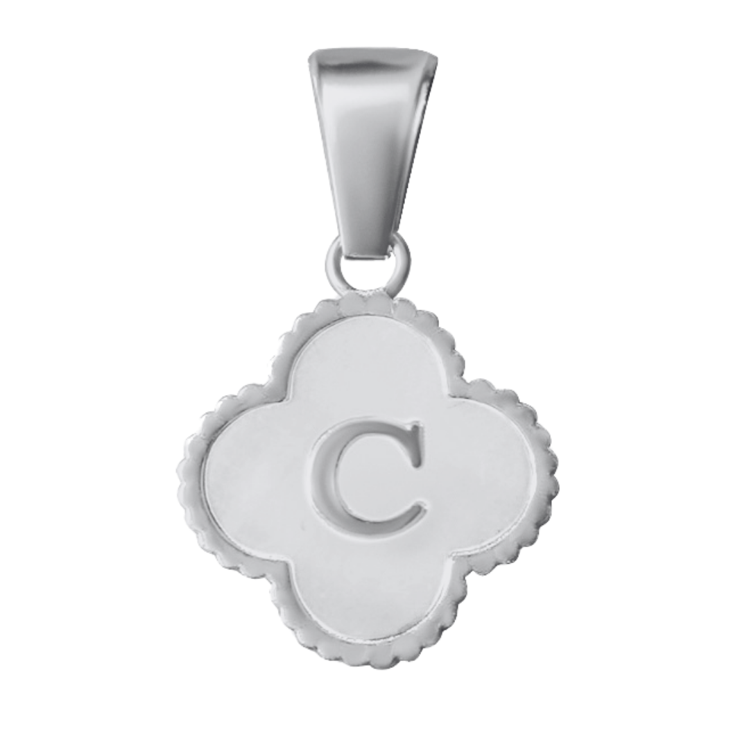 Reversible Initial Flower Charm