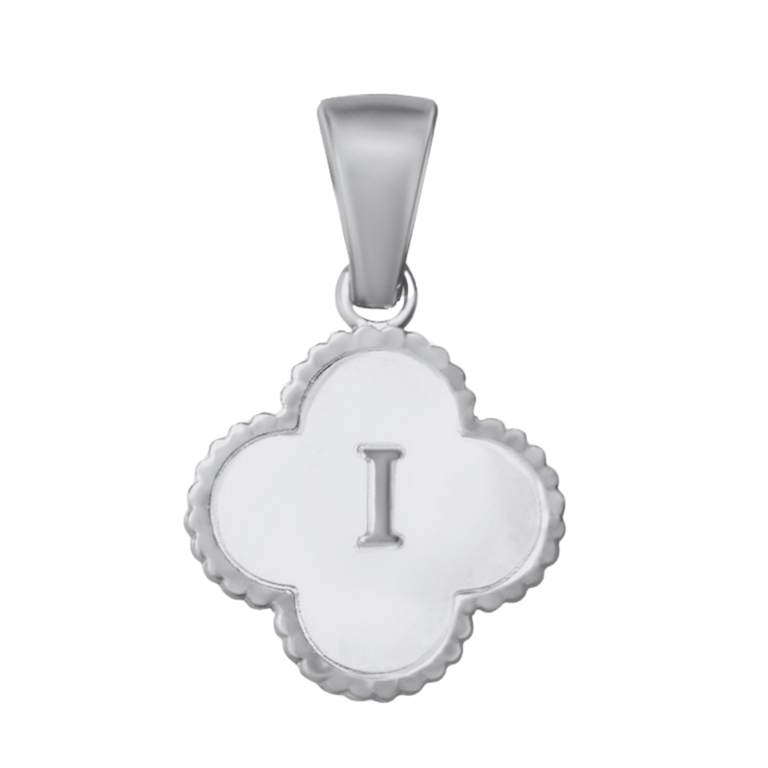 Reversible Initial Flower Charm
