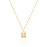 Rectangle Eye Pendant Necklace