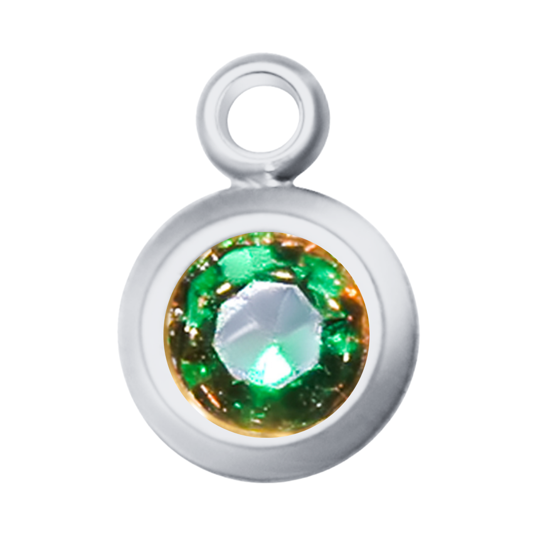 Round Birth Stone Charms