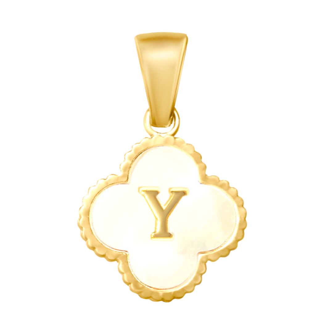 Reversible Initial Flower Charm