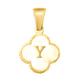 Reversible Initial Flower Charm
