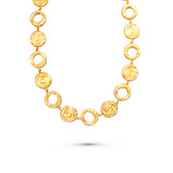 Chunky Circle Swirl Necklace
