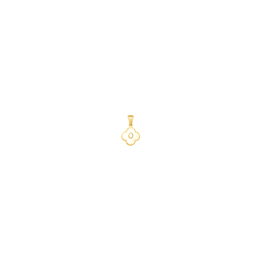 Reversible Initial Flower Charm
