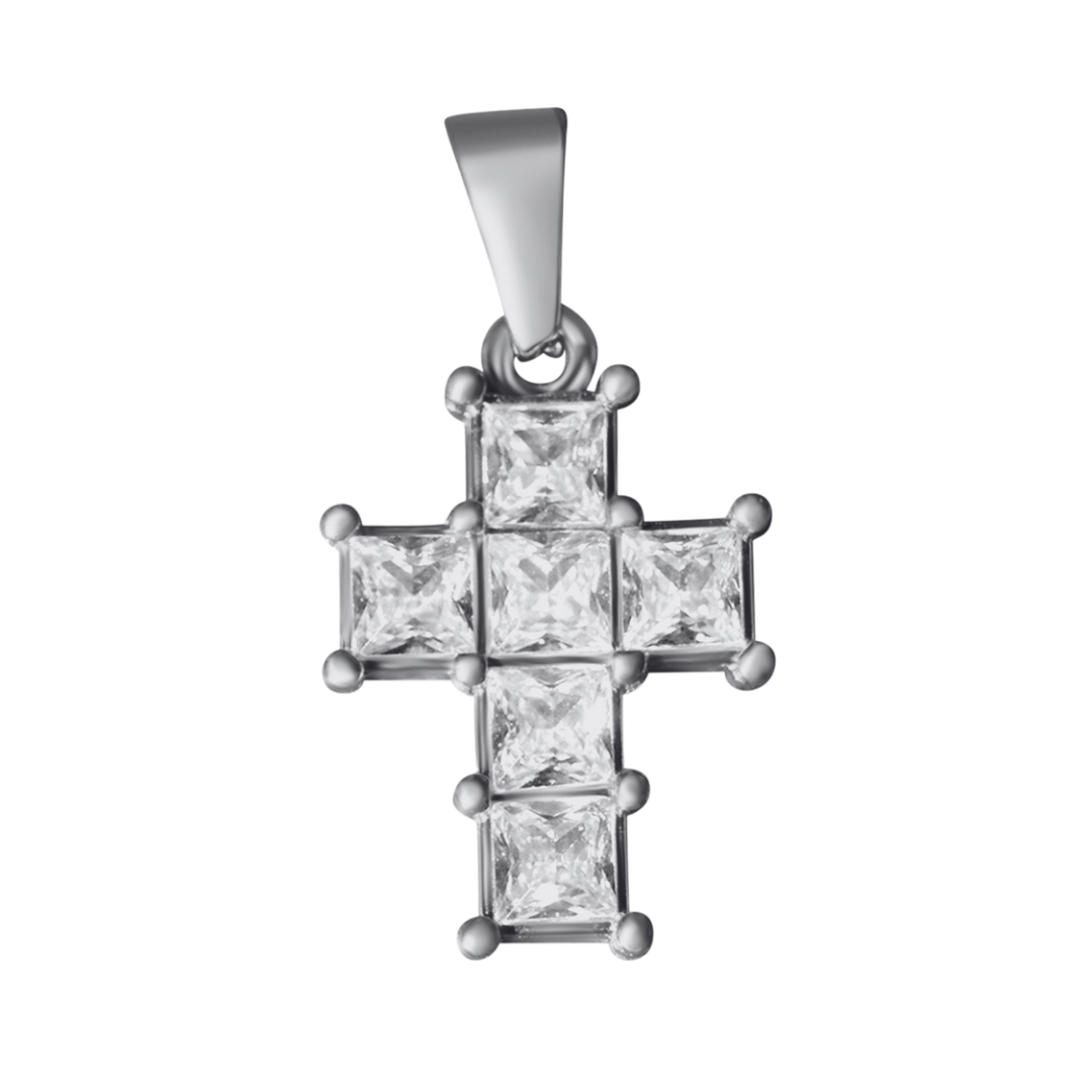 Small Diamond Cross Charm
