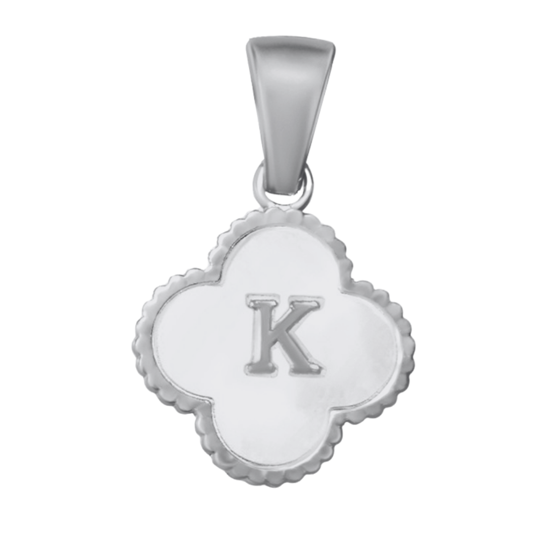 Reversible Initial Flower Charm