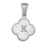 Reversible Initial Flower Charm