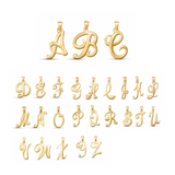 Large Cursive Letter Charms