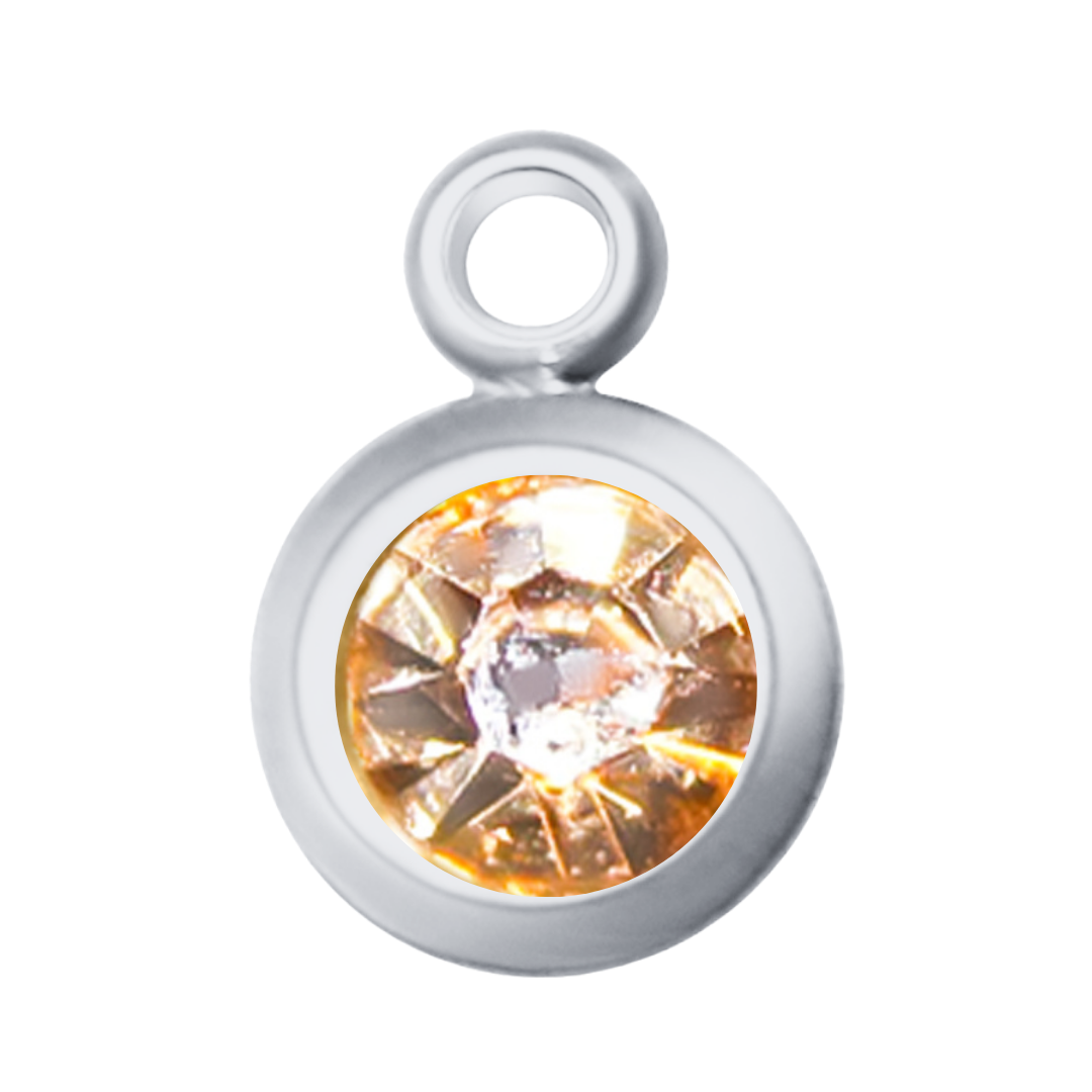Round Birth Stone Charms