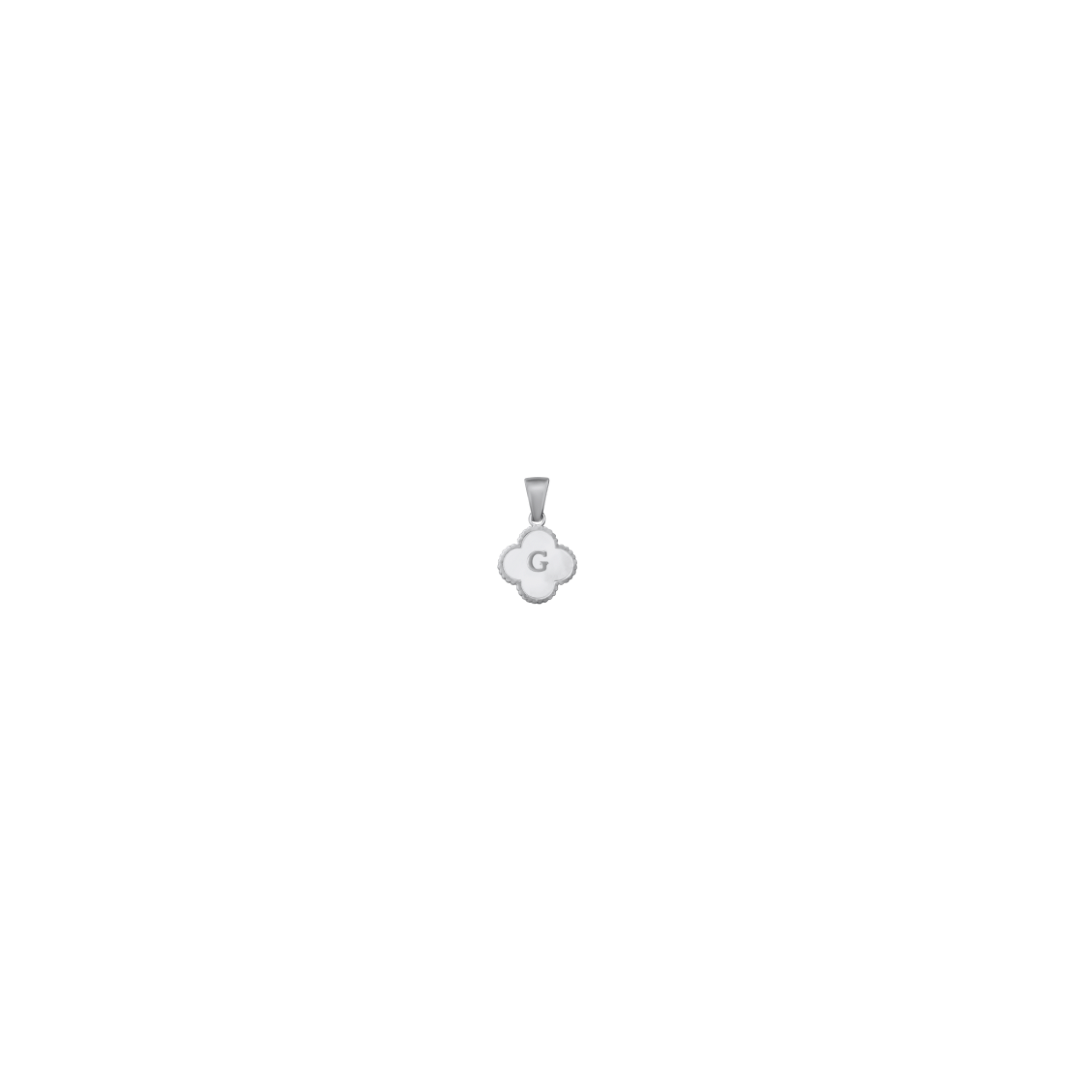 Reversible Initial Flower Charm