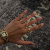 Three Diamond Cluster Ring