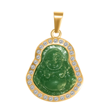 Green Diamond Buddha Charm