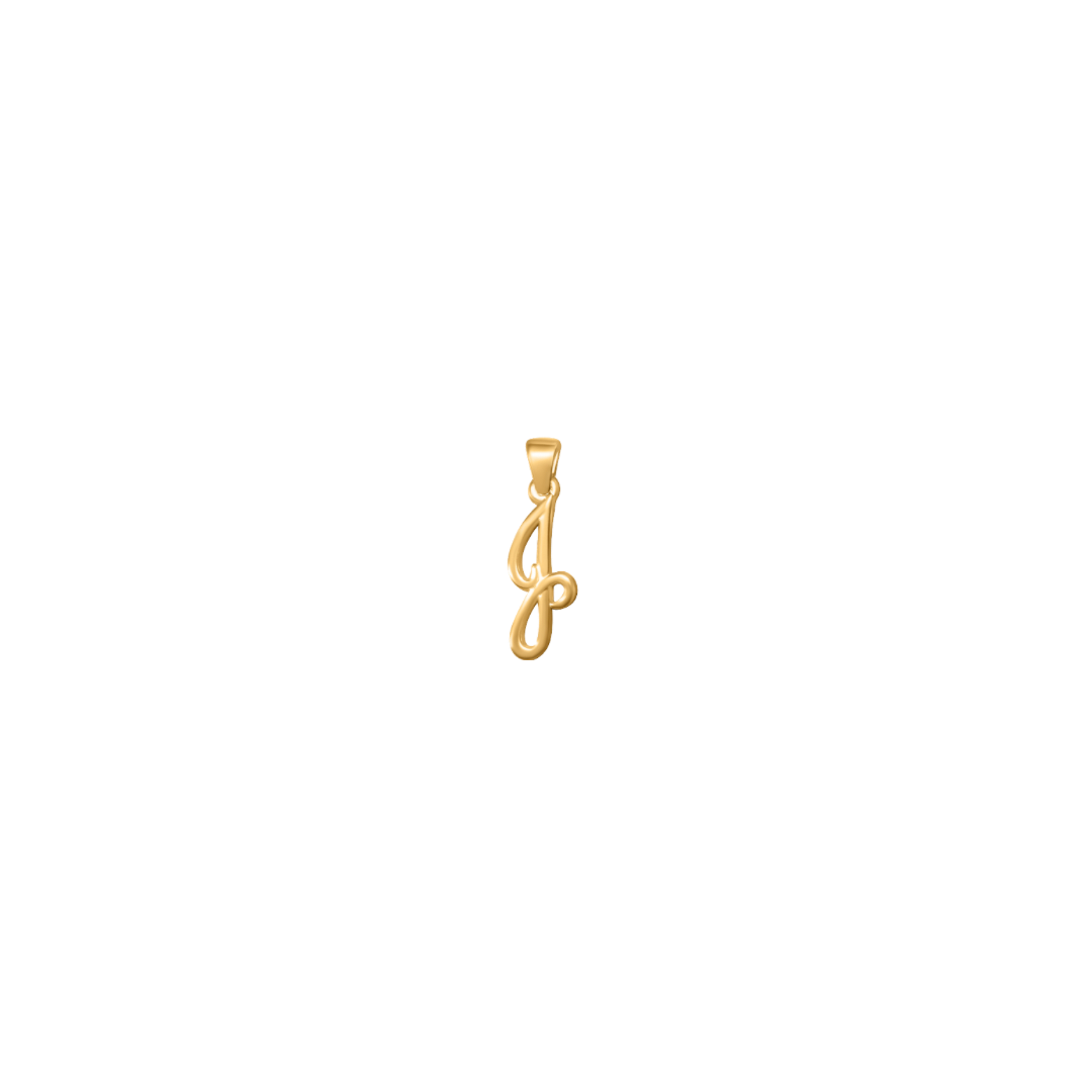 Large Cursive Letter Charms