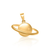 Gold Saturn Charm