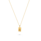Rectangle Star Pendant Necklace