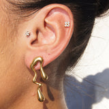 Dripping Gold Studs