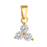 3 Diamond Flower Charm