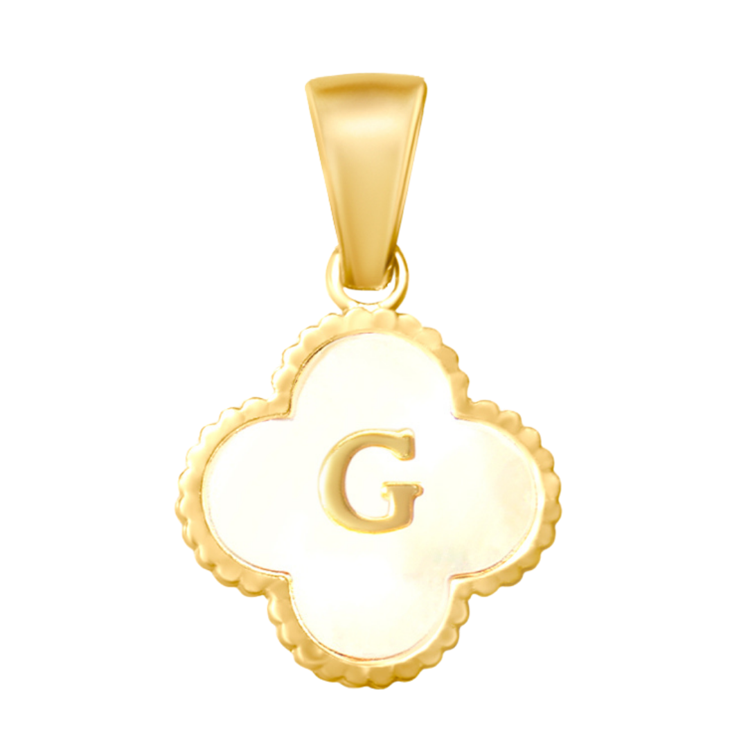 Reversible Initial Flower Charm