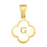 Reversible Initial Flower Charm