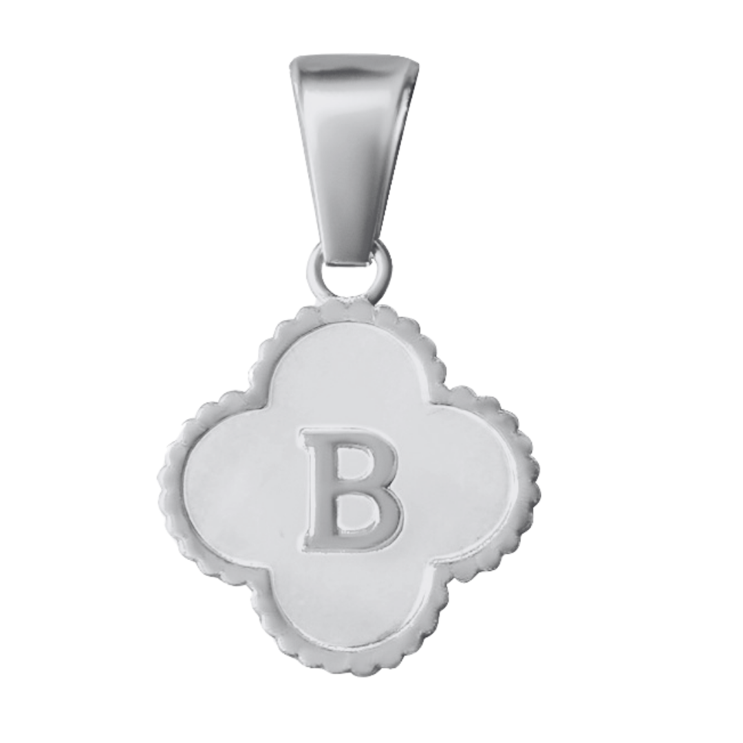 Reversible Initial Flower Charm