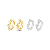 Pointed Star Diamond Huggies