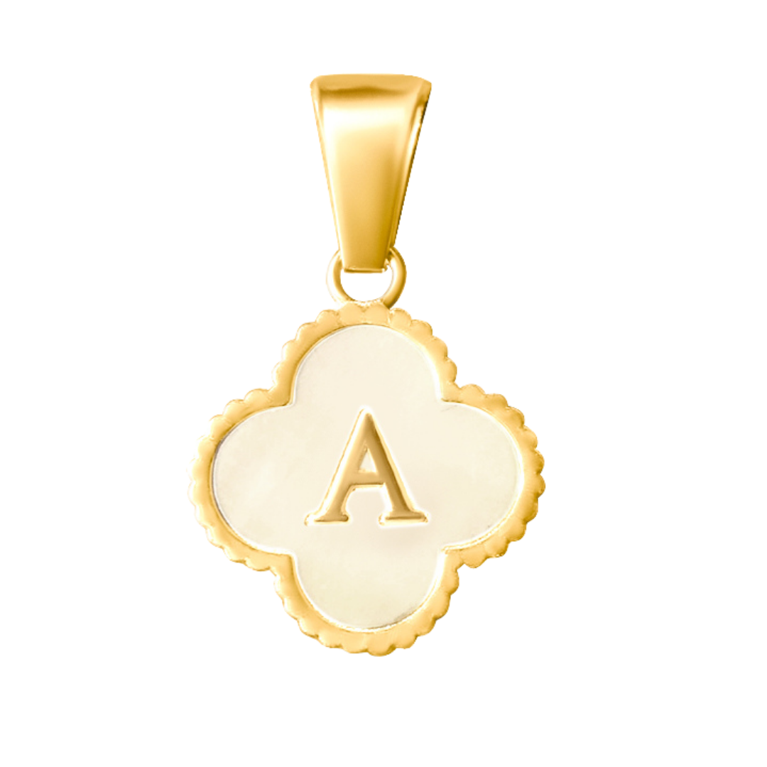 Reversible Initial Flower Charm