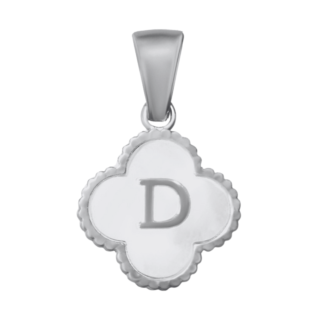 Reversible Initial Flower Charm
