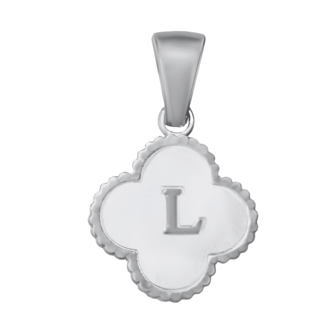 Reversible Initial Flower Charm