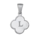 Reversible Initial Flower Charm