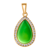 Green Diamond Charm