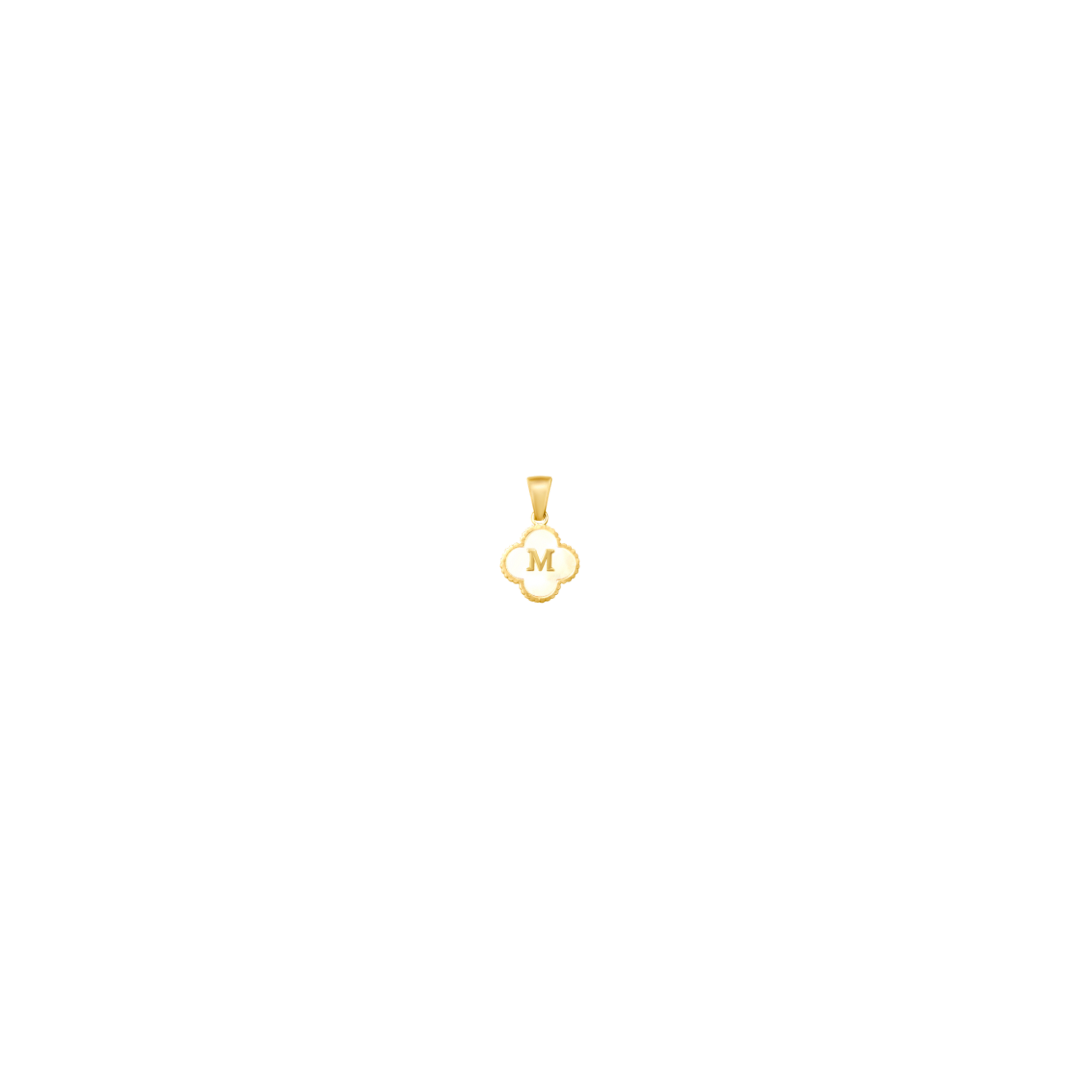 Reversible Initial Flower Charm