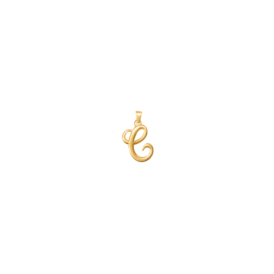 Large Cursive Letter Charms