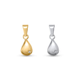 Diamond Teardrop Charm